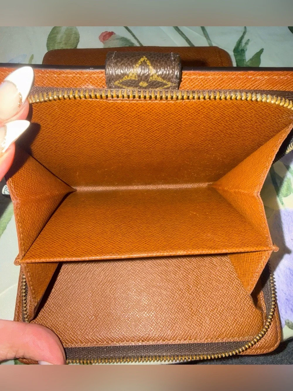 Louis Vuitton Monogram Wallet in Brown and Gold